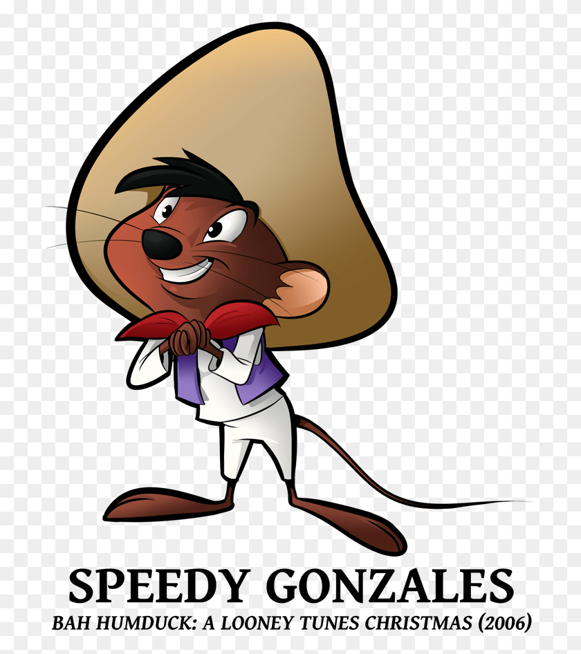 712x886 Looney Of Christmas By Boscoloandrea On Speedy Gonzales 3d, Performer, Chef HD PNG Download