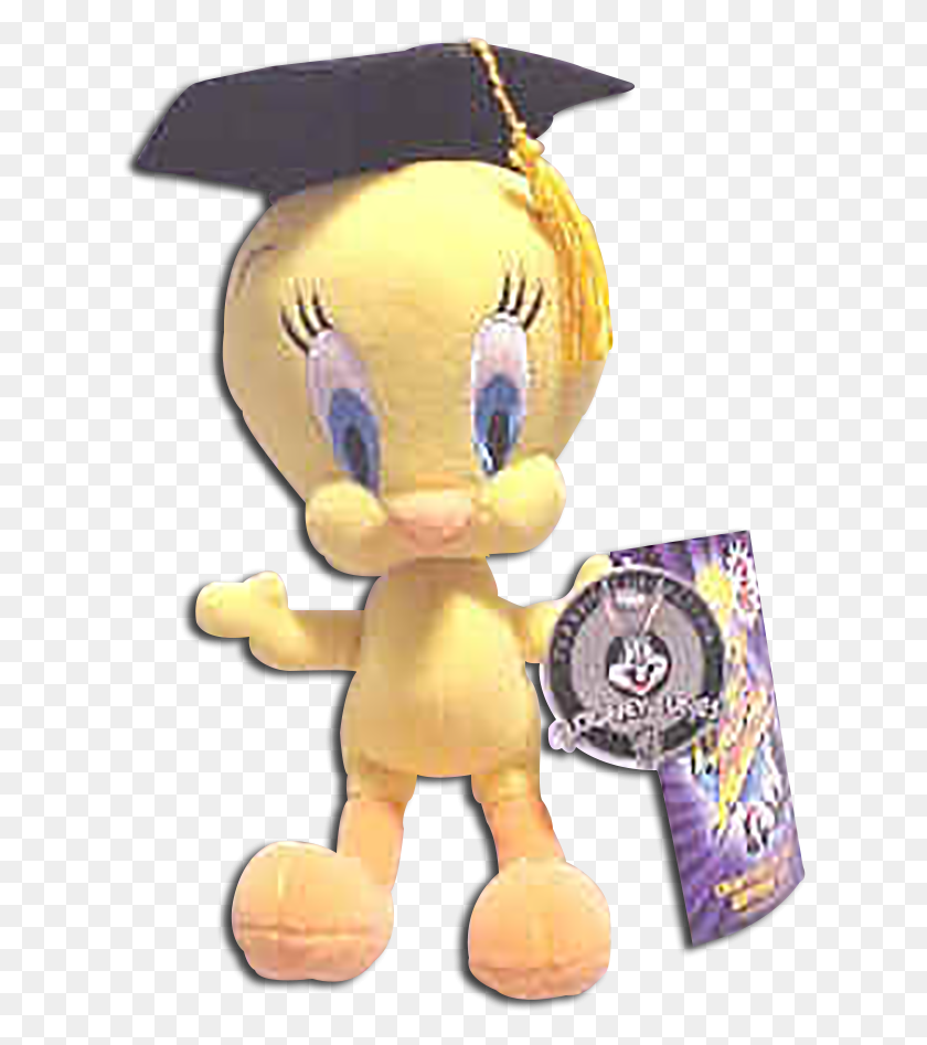 621x887 Looney Tunes 2001 Graduation Tweety Plush Tweety Graduate, Toy, Doll, Figurine HD PNG Download
