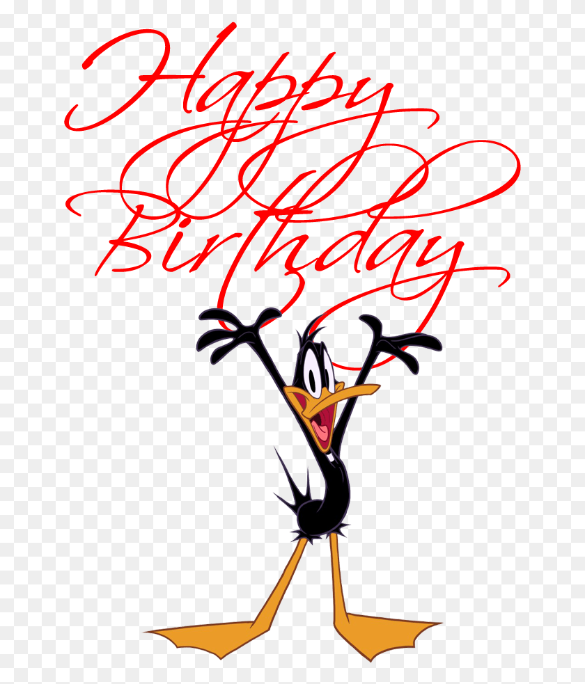 657x923 Looney Tunes Bugs Bunny And Daffy Duck Pretty Ways To Write Happy Birthday, Text, Light HD PNG Download