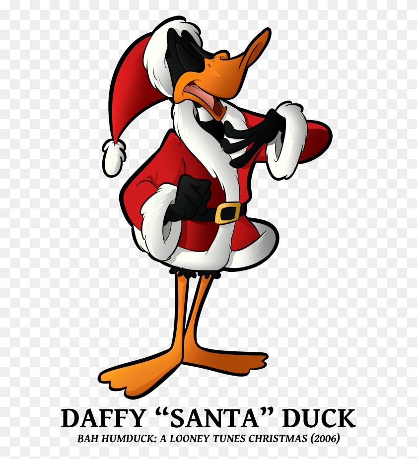 595x865 Looney Tunes Clip Art For Christmas Cartoon Daffy Duck Christmas, Toy, Book, Comics HD PNG Download