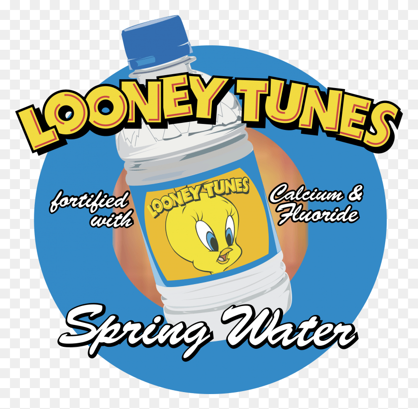 2149x2101 Looney Tunes Spring Water Logo Transparent Quotthe Bugs Bunnylooney Tunes Comedy Hourquot, Label, Text, Beverage HD PNG Download