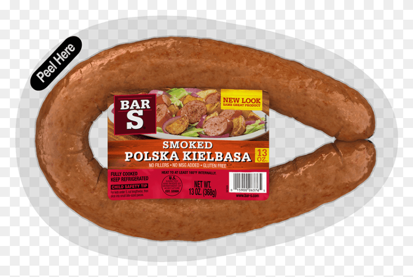 826x533 Looped Sausage Knackwurst, Bread, Food, Hot Dog HD PNG Download