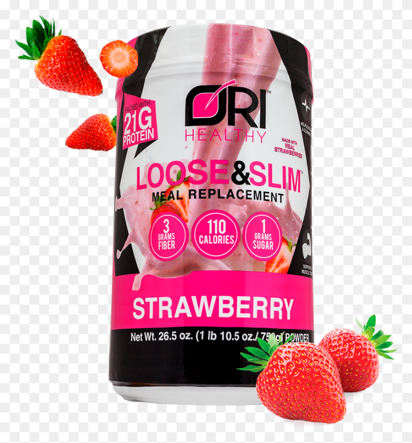 887x958 Loose Amp Slim Strawberry, Fruit, Plant, Food HD PNG Download