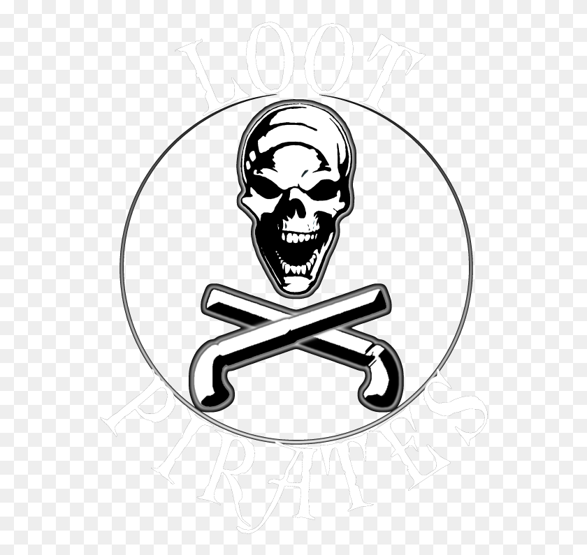 556x735 Loot Pirates Logo Skull, Poster, Advertisement, Label HD PNG Download