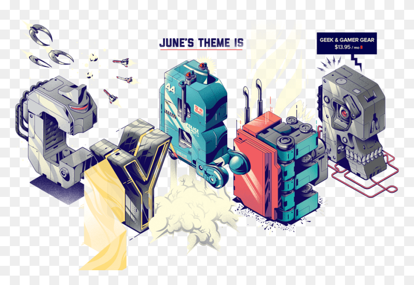912x607 Lootcrate Loot Crate Themes, Machine, Robot, Graphics HD PNG Download