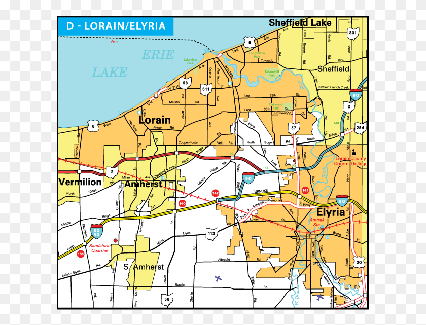617x581 Descargar Png Lorain Elyria Lorain City Ohio Mapa, Vegetación, Planta, Parcela Hd Png