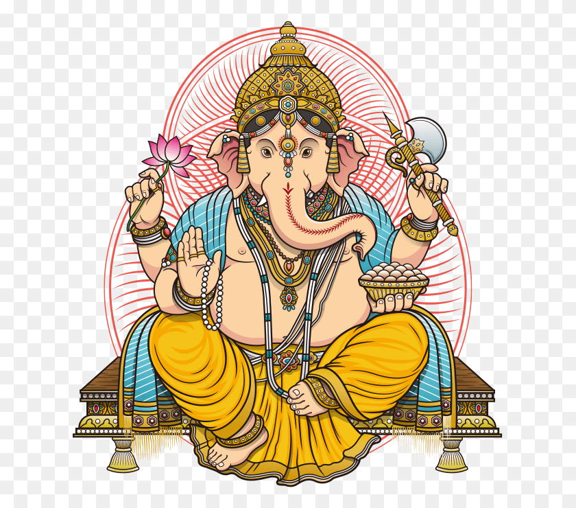 627x680 Lord Ganesh Picture Ganesh Clip Art Color, Person, Human HD PNG Download