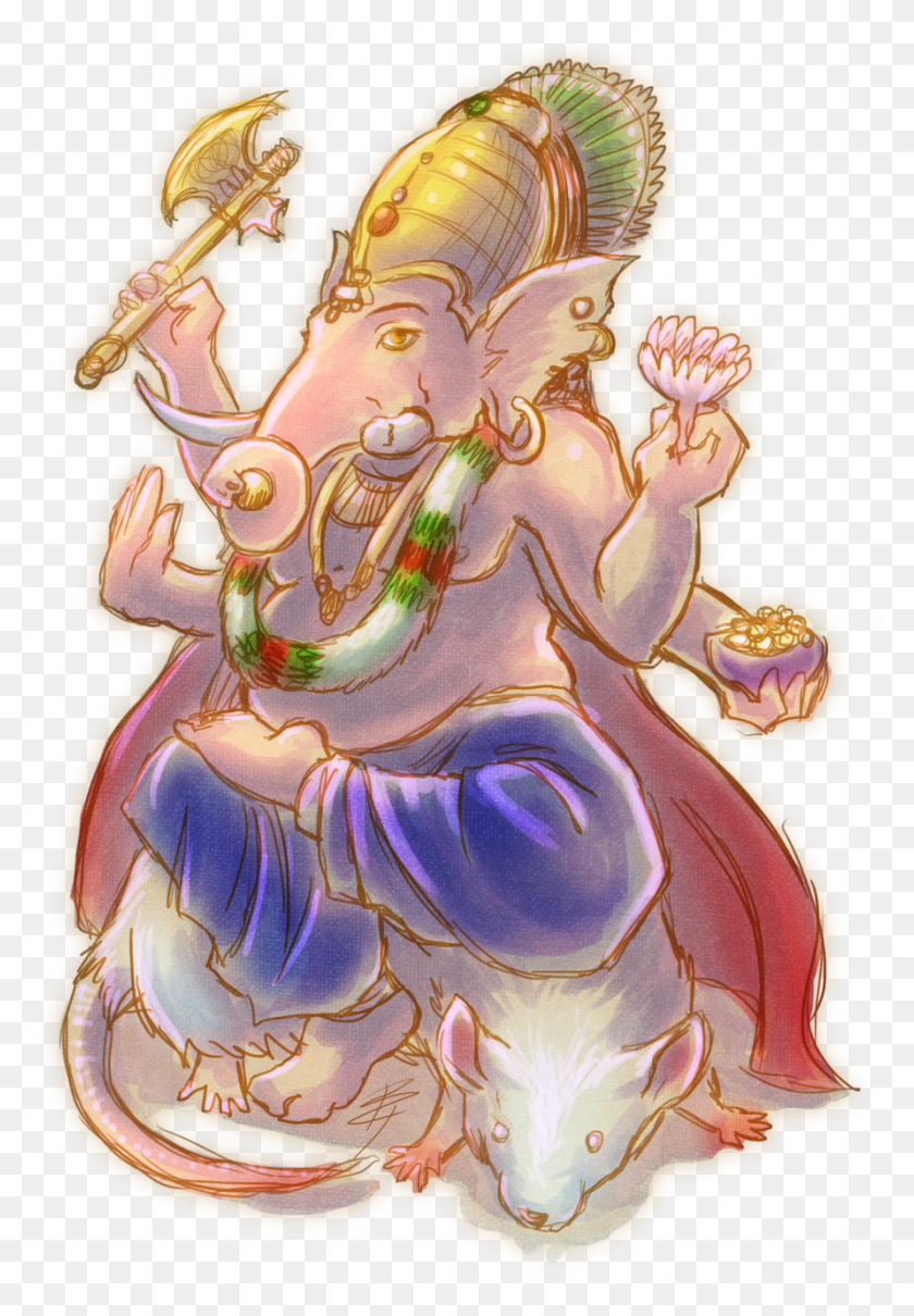 891x1314 Lord Ganesha Ganeshji, Pattern HD PNG Download