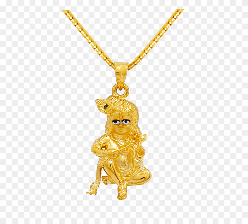 700x700 Lord Krishna Gold Lockets, Pendant, Necklace, Jewelry HD PNG Download