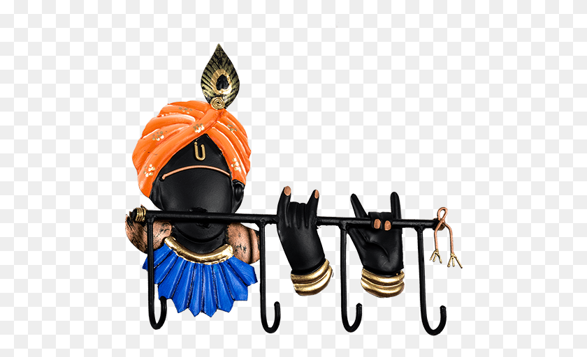 484x452 Lord Krishna Playing Flute Key Holder Krishna Image With Bansuri, Graphics, Accessories HD PNG Download
