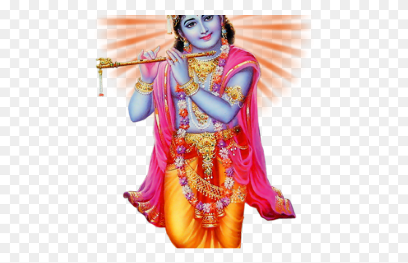 455x481 Lord Krishna Transparent Images Jai Shri Krishna Good Morning, Leisure Activities, Flute, Musical Instrument HD PNG Download