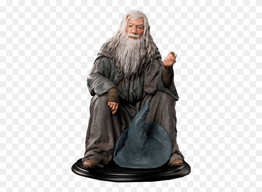 385x555 Lord Of The Rings Gandalf Statue, Person, Human, Face HD PNG Download