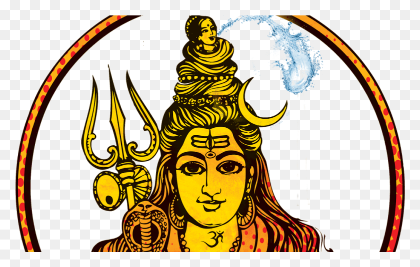 1034x631 Descargar Png Lord Shiva With Ganga Devi Images, Símbolo, Emblema Hd Png.