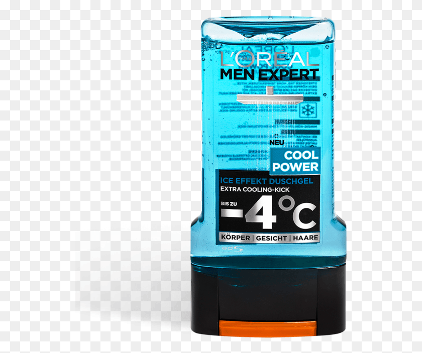 542x643 Descargar Png Loreal Men Expert Cool Power Ice Effect Shower Men Expert, Teléfono Móvil, Electrónica Hd Png