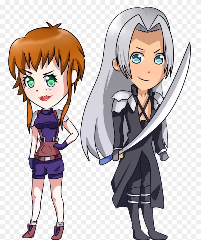 795x1005 Lorelai Storm And Sephiroth, Publication, Book, Comics, Person PNG