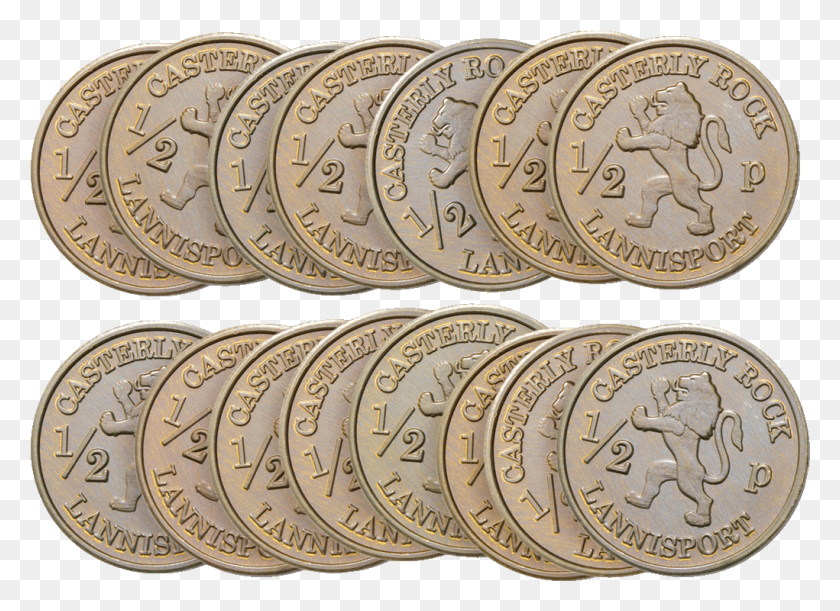 1021x722 Loren Lannister Half Pennies Gaming Coins, Coin, Money, Clock Tower HD PNG Download