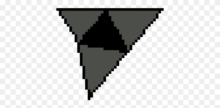 411x351 Lorule Triforce Dark J Deez Nuts Pixel Art, Arrowhead, Triangle, Symbol HD PNG Download
