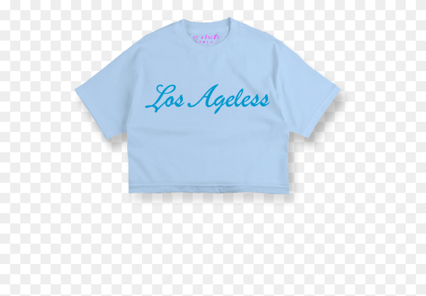 553x523 Los Ageless Crop Top Blue T Shirts Crop Top, Clothing, Apparel, Sleeve HD PNG Download