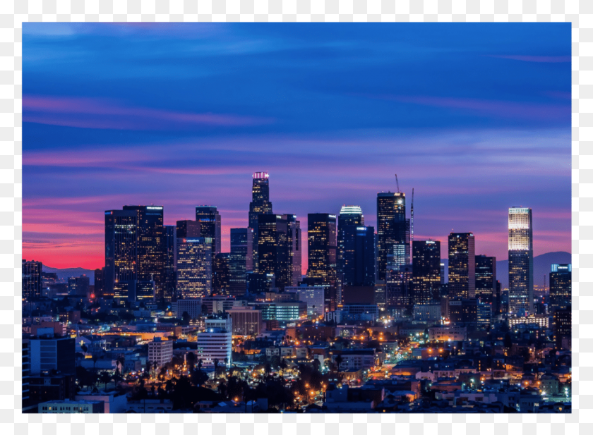 1215x869 Los Angeles 102C Notecard Skyline, Ciudad, Urban, Edificio Hd Png