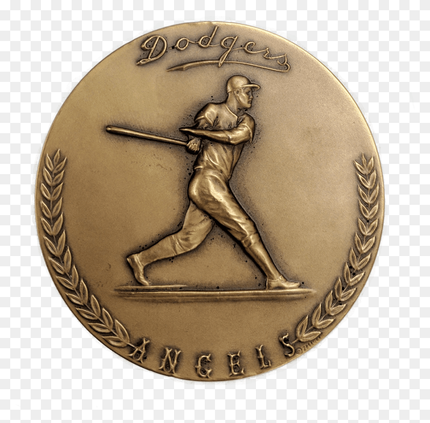 1611x1583 Los Angeles Dodgers Stadium Bronze Medal Coin, Gold, Money, Helmet HD PNG Download