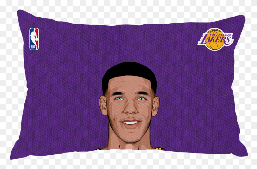 827x522 Los Angeles Lakers, Pillow, Cushion, Person HD PNG Download