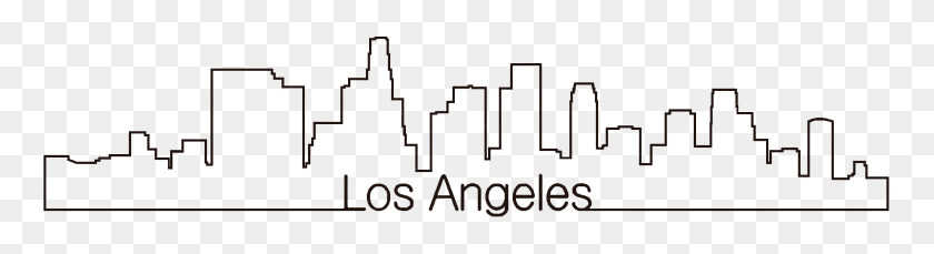 1844x400 Los Angeles No Background, Text, Building, Utility Pole HD PNG Download