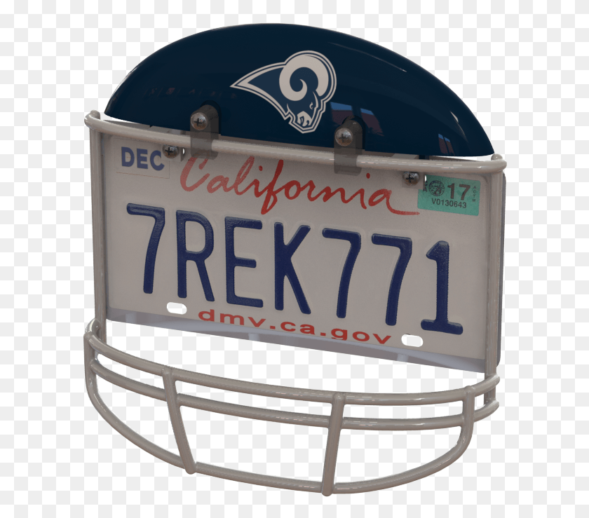 606x679 Los Angeles Rams Helmet Frame California License Plate, Vehicle, Transportation, Clothing HD PNG Download