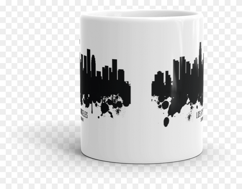 811x623 Los Angeles Skyline Coffee Mug Skyline, Coffee Cup, Cup, Cylinder HD PNG Download