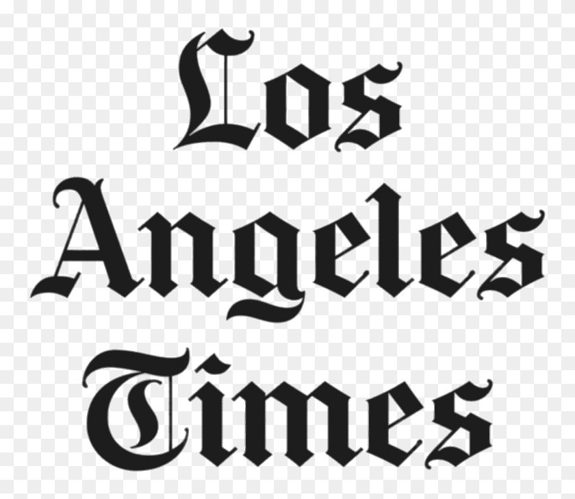 820x728 Los Angeles Times Vertical Logo, Text, Calligraphy, Handwriting, Dynamite Transparent PNG