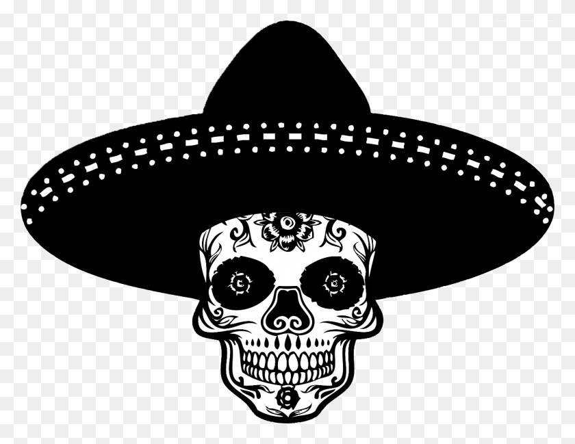 1280x967 Los Calavera Ilustración, Ropa, Vestimenta, Sombrero Hd Png