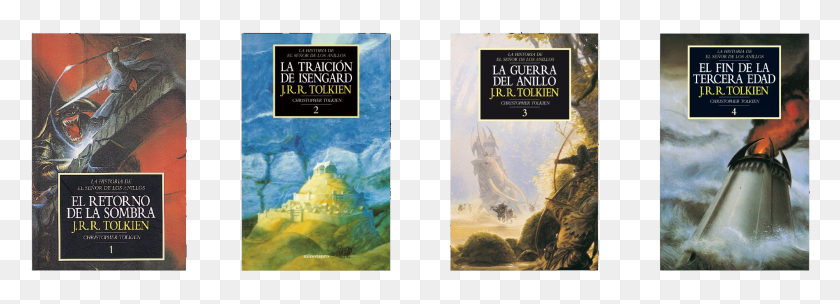2100x657 Los Cuatro Volmenes De La Coleccin 39historia De El De Los Anillos Libros Orden, Novel, Book, Outdoors HD PNG Download