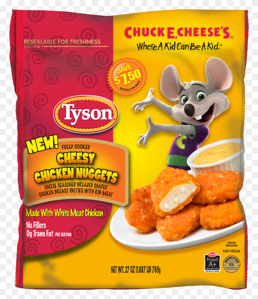 2901x3399 Los Nuggets Ms Divertidos Tyson Cheesy Chicken Nuggets HD PNG Download