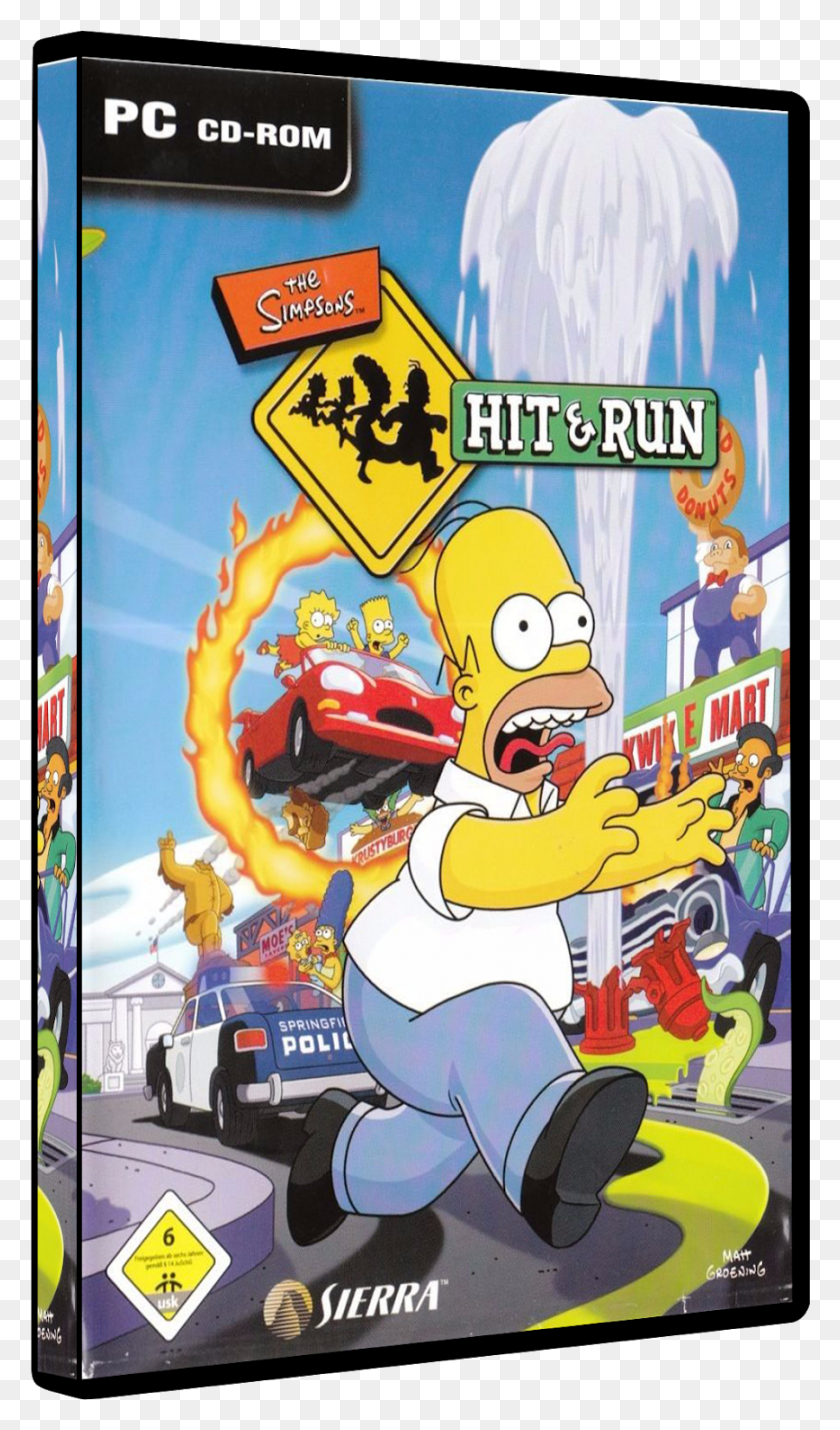 867x1523 Los Simpsons Hit And Run Simpsons Hit And Run Title, Person, Human, Poster HD PNG Download