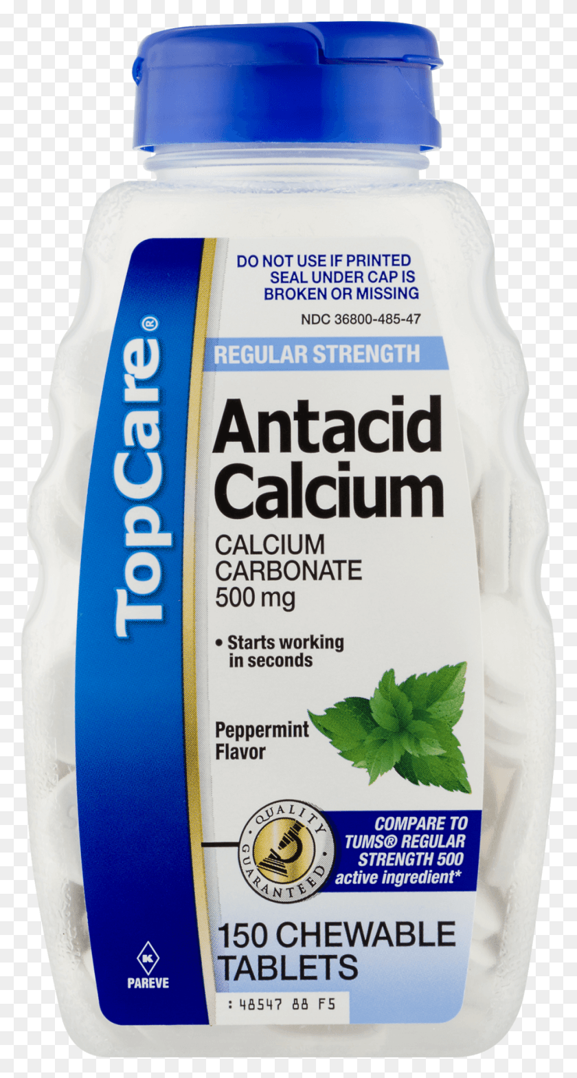 931x1801 Lot Of 6 Topcare Antacid Calcium 500mg 150 Chewable Top Care Antacid, Potted Plant, Plant, Vase HD PNG Download
