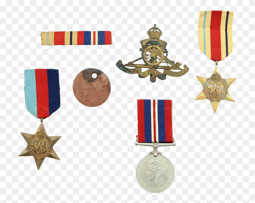 725x608 Lot Of Items Of A Jewish Soldier In The British Army Bronze Medal, Logo, Symbol, Trademark HD PNG Download