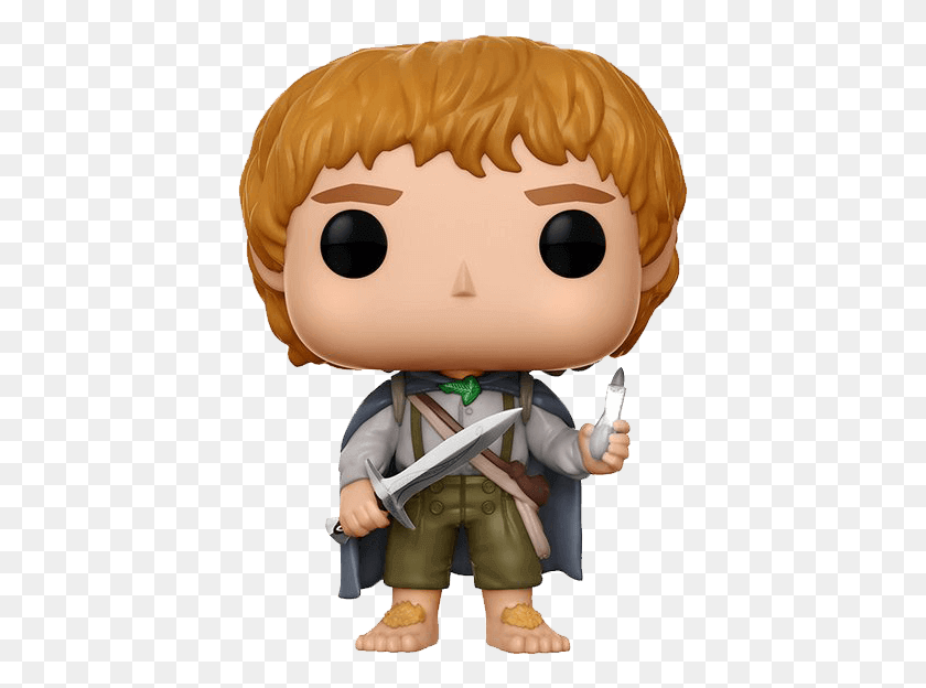 409x564 Lotr Samwise Gamgee Pop Figure Once The Young Hobbit Lord Of The Rings Sam Pop, Toy, Doll, Figurine HD PNG Download