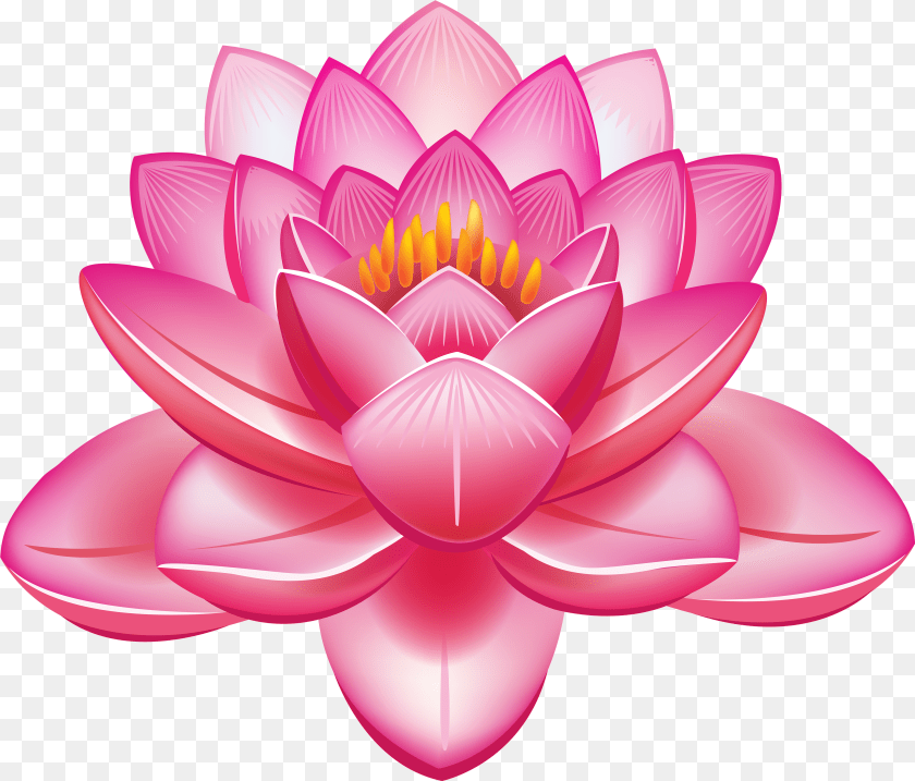 3879x3311 Lotus Flower Clipart Lotus Flower, Dahlia, Plant, Chandelier, Lamp Sticker PNG
