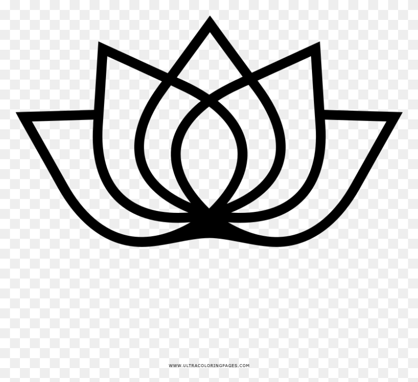 797x724 Lotus Flower Coloring, Gray, World Of Warcraft HD PNG Download
