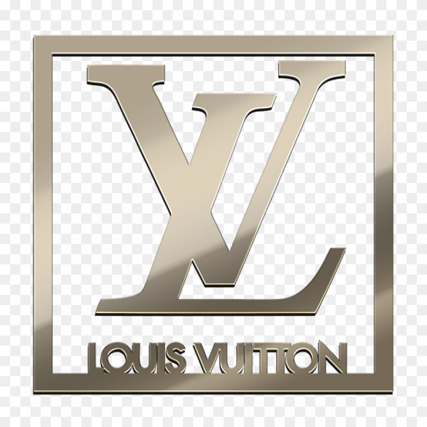 900x900 Louis Louis Vuitton Gold Stickers, Logo, Emblem, Symbol Sticker PNG