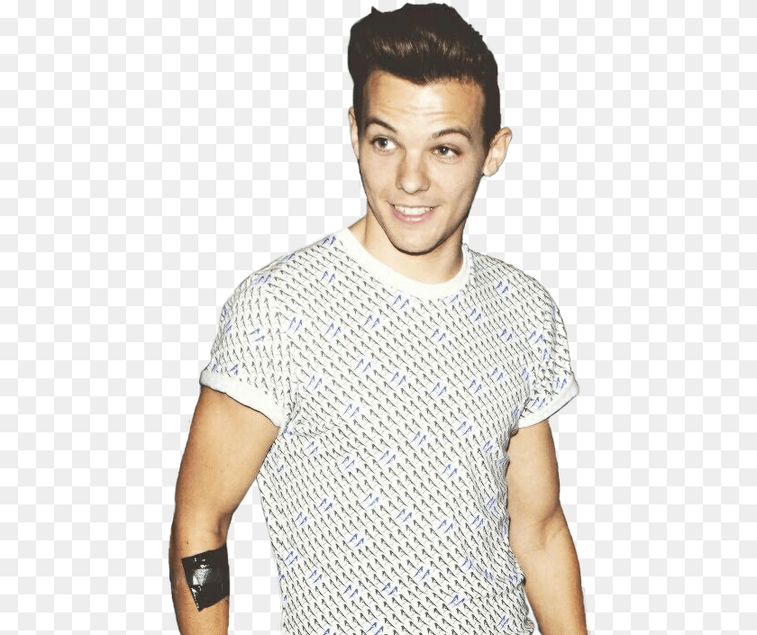 472x705 Louis Tomlinson Guys I Need Your Help Please Click Man, T-shirt, Clothing, Shirt, Person PNG