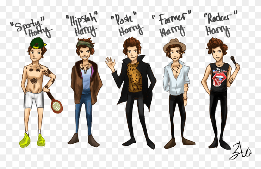 852x533 Louis Tomlinson Harry Styles One Direction Zayn Malik One Direction, Person, Human, Comics HD PNG Download