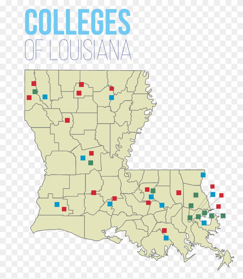 2336x2702 Общественные Колледжи И Университеты Луизианы Новый Орлеан Луизиана На Карте, График, Диаграмма, Атлас Hd Png Скачать