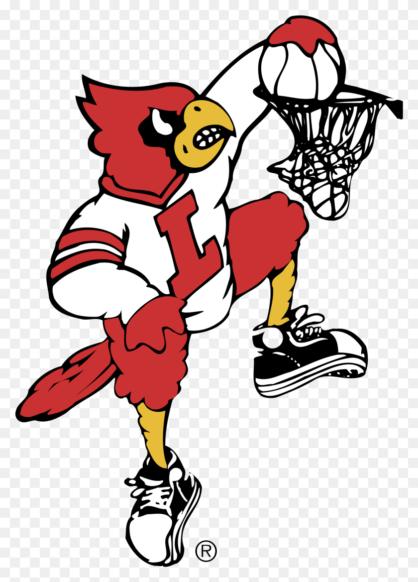 1541x2191 Descargar Png Louisville Cardinals Logo Transparente Louisville Basketball Dunking Cardinal Png