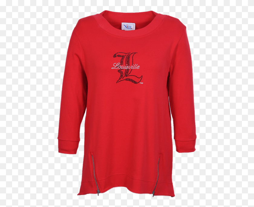467x625 Louisville Front Zip Shadow L Long Sleeved T Shirt, Sleeve, Clothing, Apparel HD PNG Download