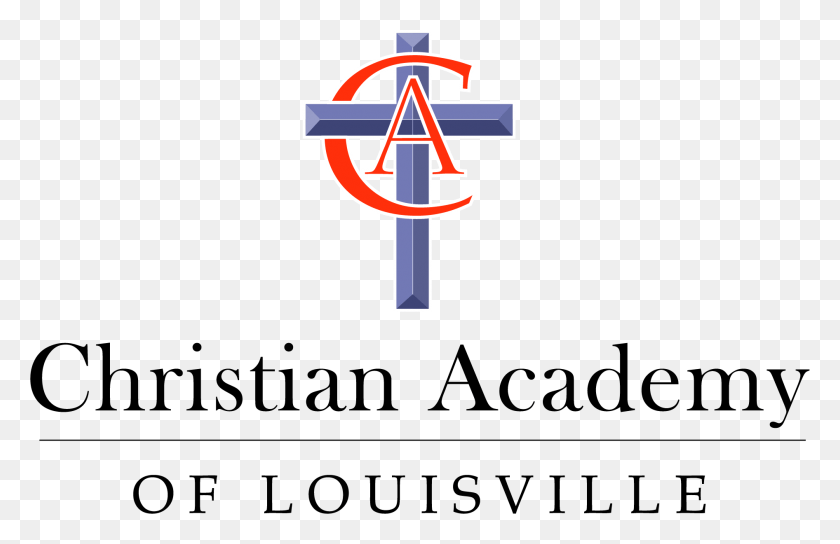 1892x1175 Louisville Stacked Black Text Christian Academy Of Louisville, Symbol, Logo, Trademark HD PNG Download