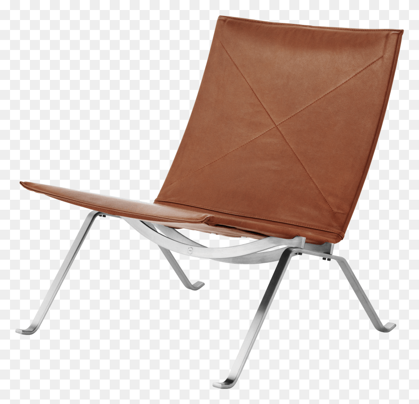 1566x1504 Lounge Chair Poul Kjrholm Elegance Walnut Leather Poul Kjaerholm, Canvas, Furniture, Cushion HD PNG Download