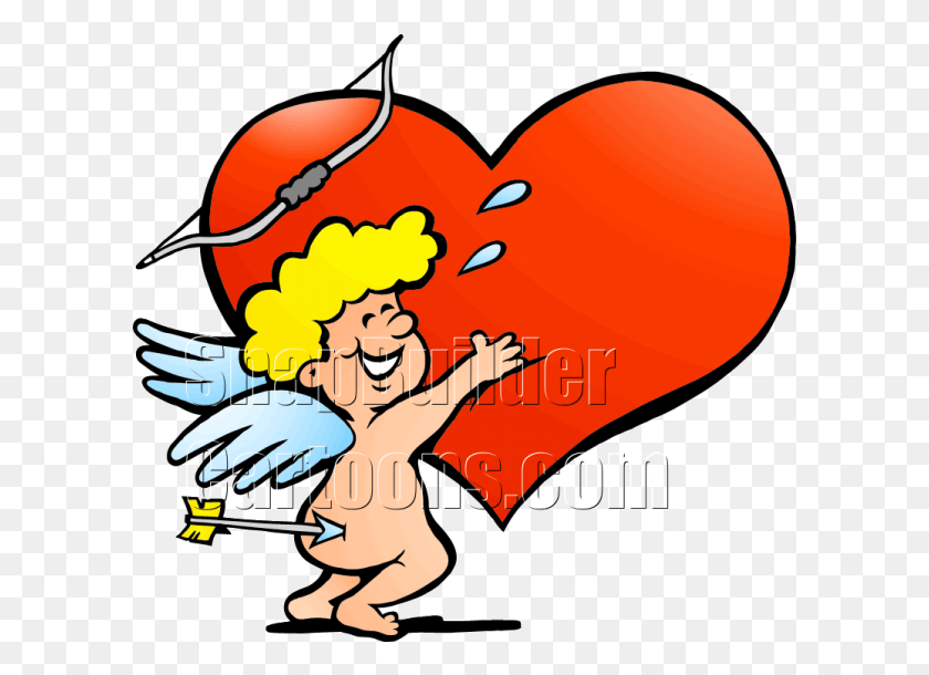 601x550 Love Amor Heart Arrow In Butt Facing Right Amor Guden, Cupid, Smelling HD PNG Download