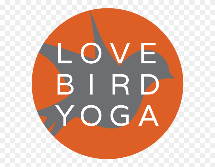 595x595 Love Bird Yoga Graphic Design, Text, Face, Label HD PNG Download