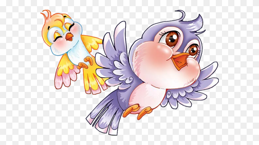 581x413 Love Birds Clipart Cartoon Beautiful Birds Clipart, Animal, Bird, Toy HD PNG Download