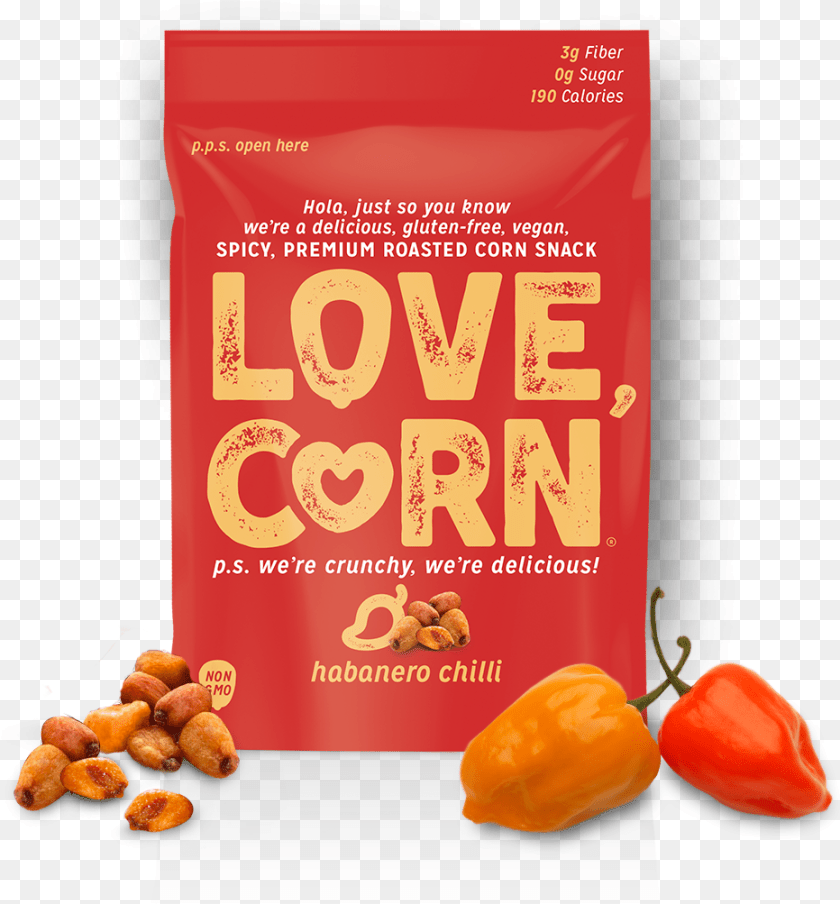 932x1003 Love Corn Habanero Chili, Food, Produce, Nut, Plant PNG